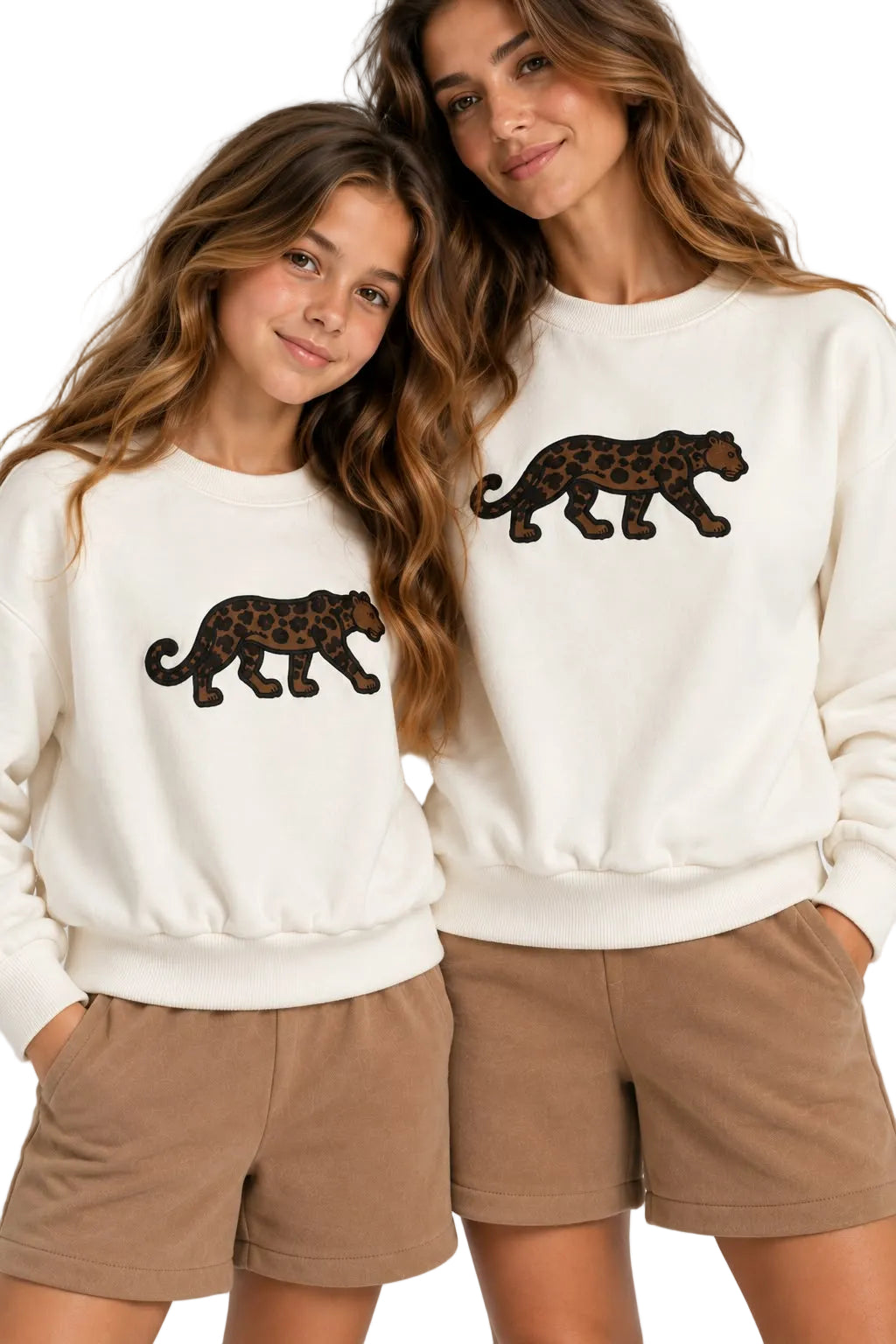 Leopard Embroidered Sweatshirt Woman