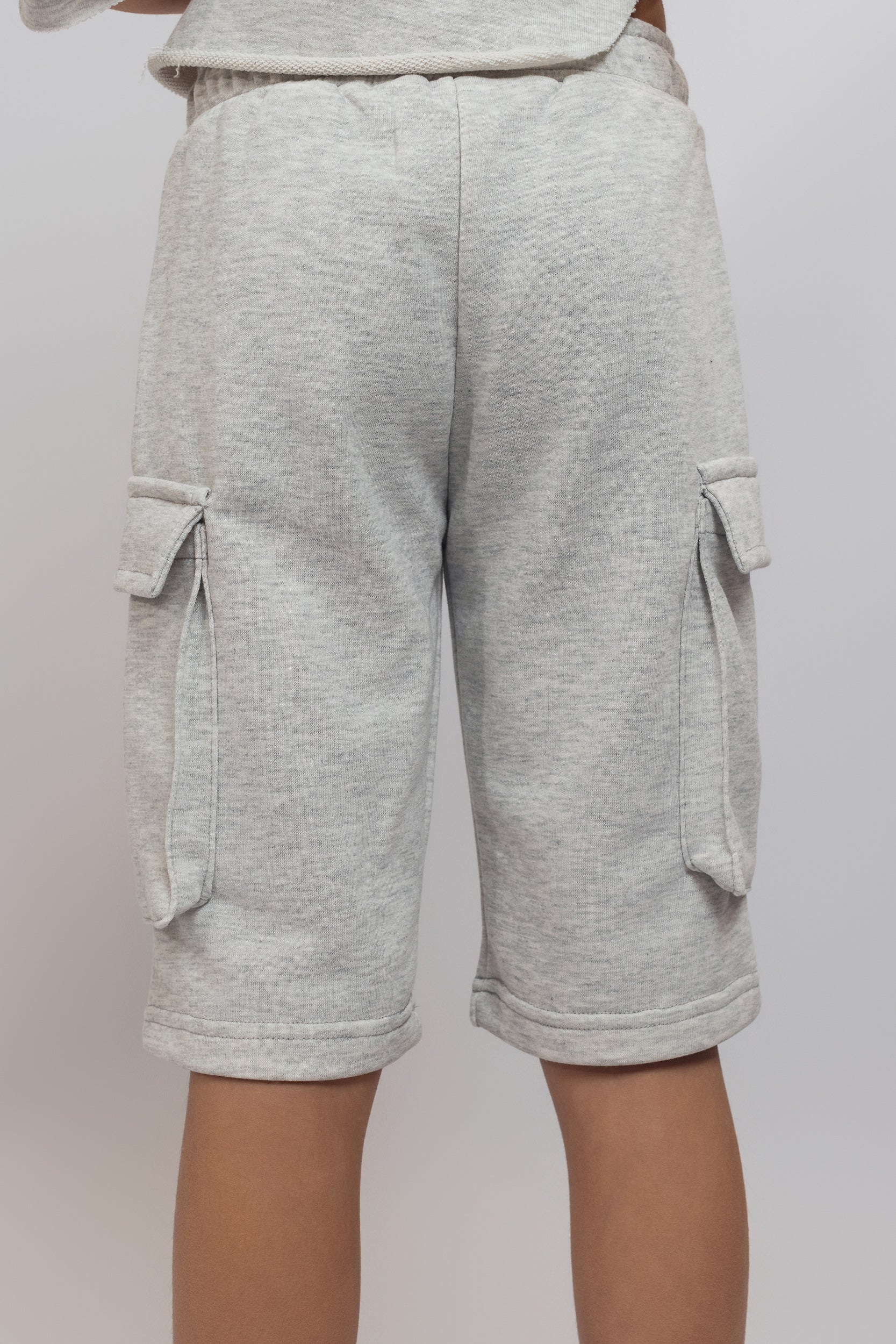 Oversized Sweatshirt With Pockets For Boys - Grey - Pear