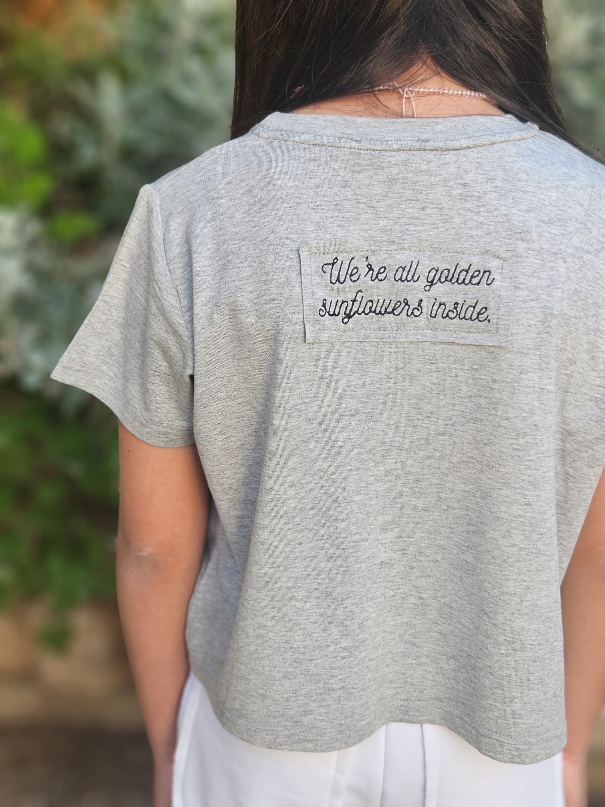 Sunflower Embroidered Top - Girls