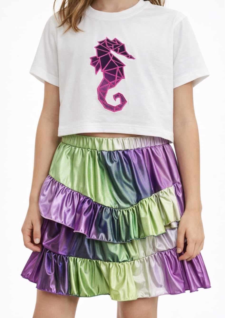 Metallic Layered Skort