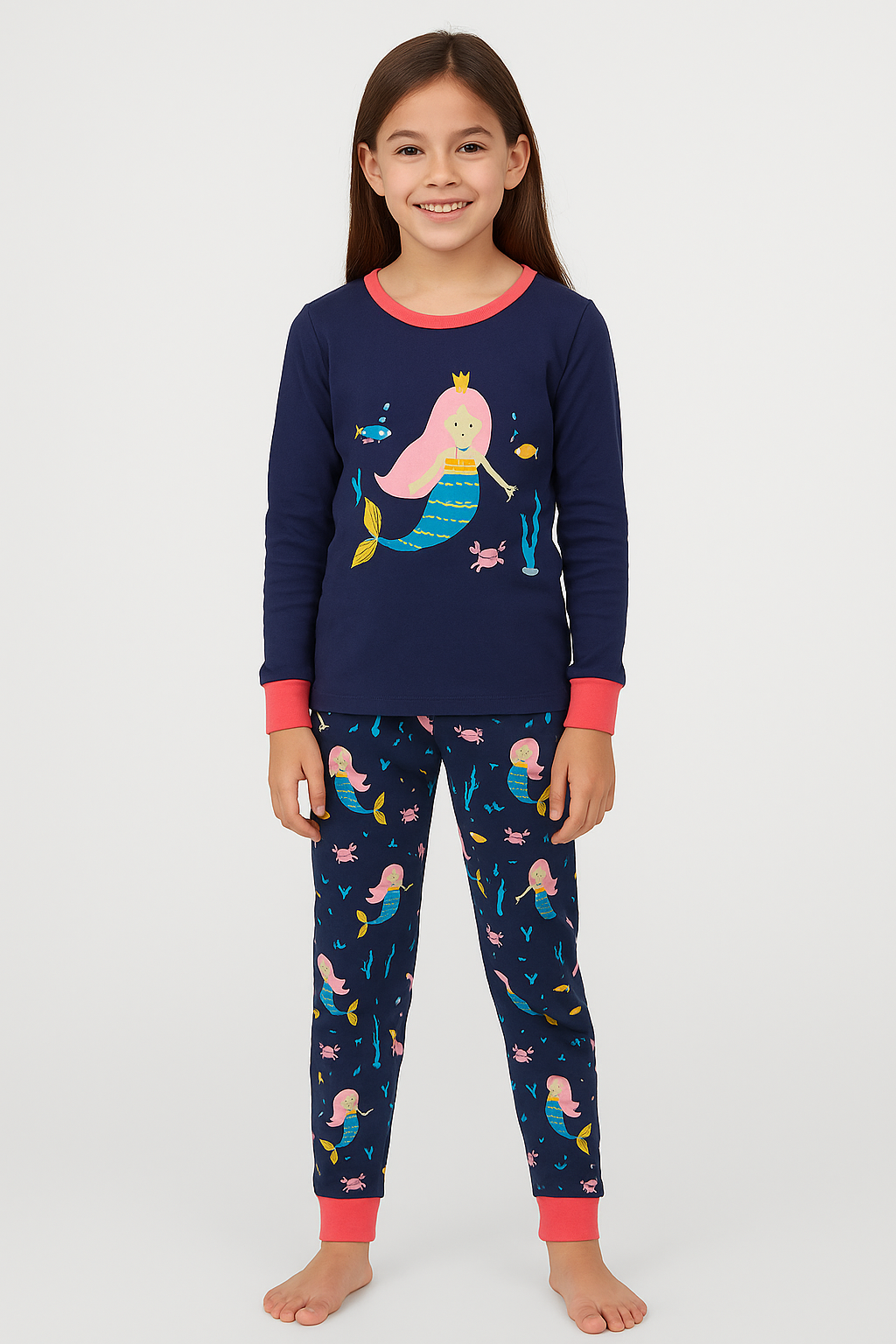 Mermaid Pyjama Set for Girls
