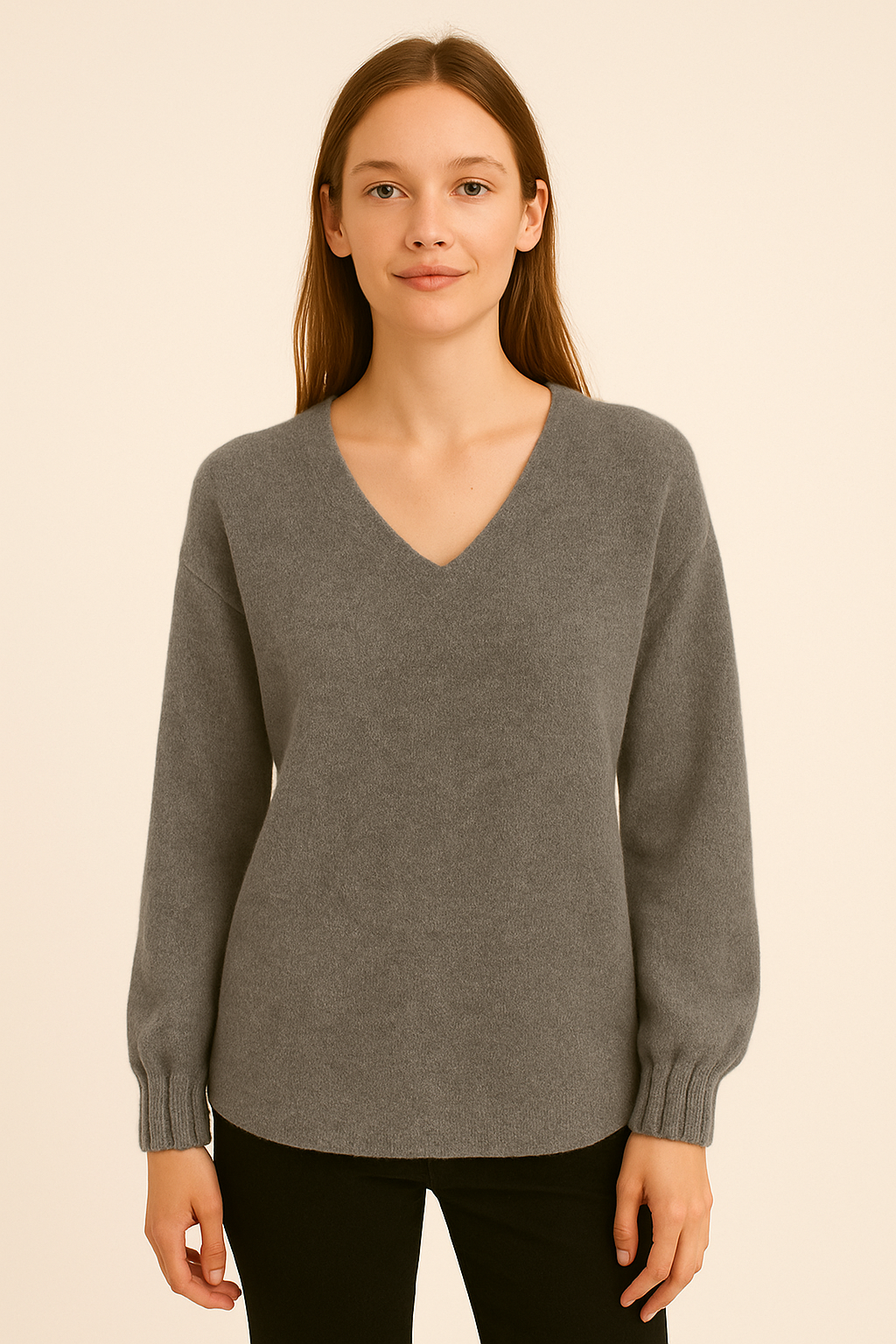 V neck Wool Sweater