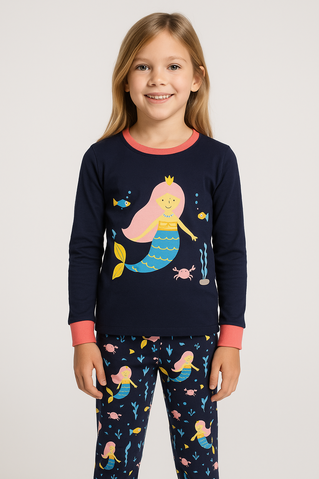 Mermaid Pyjama Set for Girls