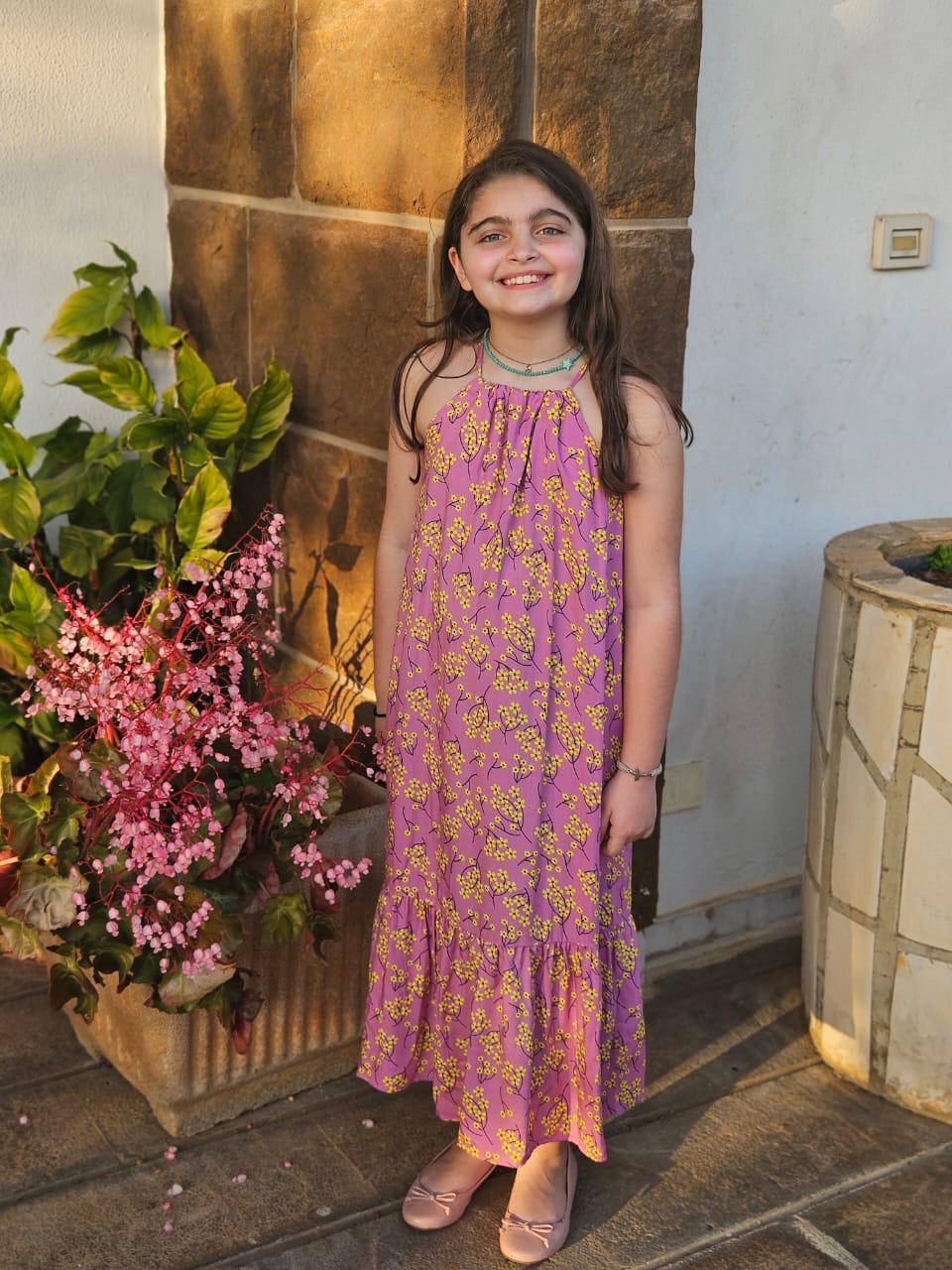 Viscose Floral Dress - Girls