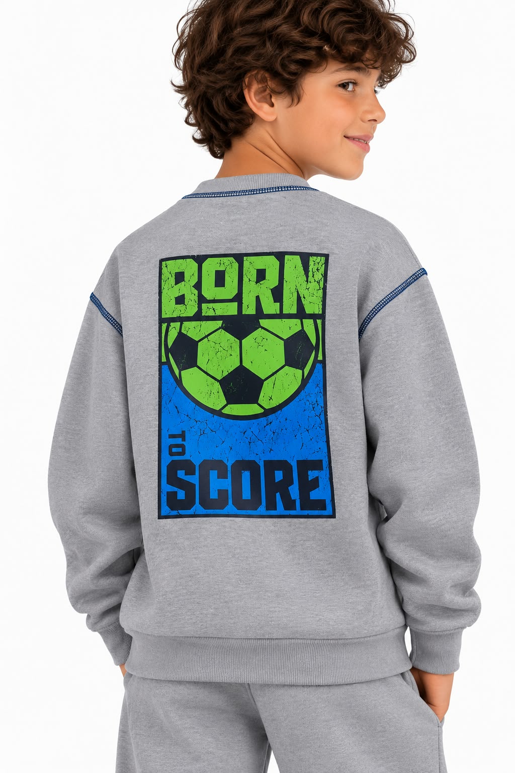 Football Embroidered Sweatshirt