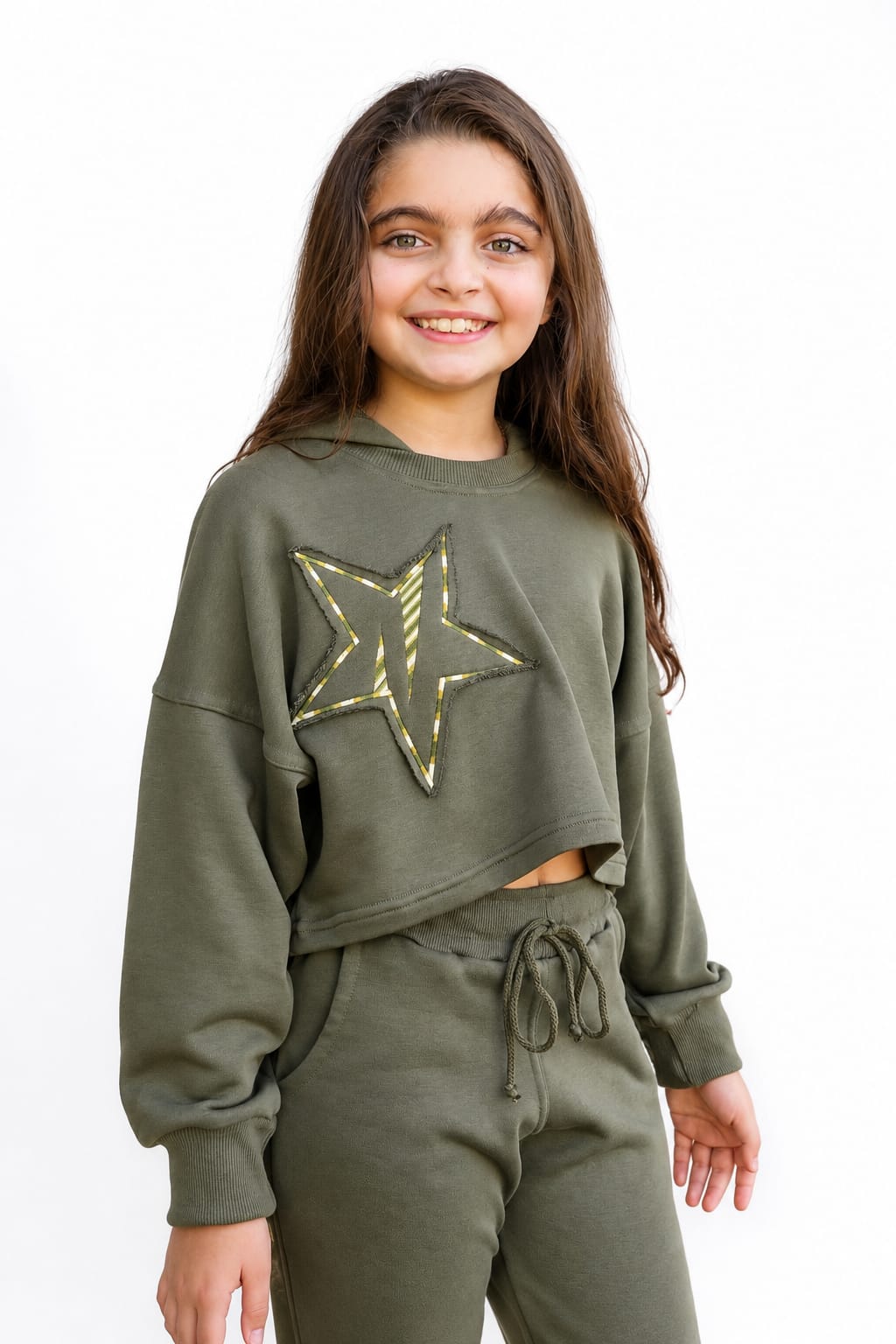 Star Cropped Hoodie