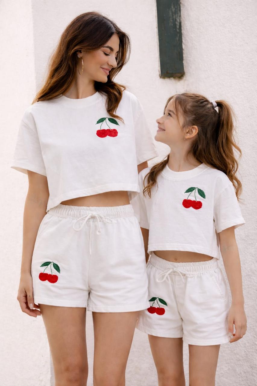 Cherry Embroidered Tracksuit SET (2 pieces)