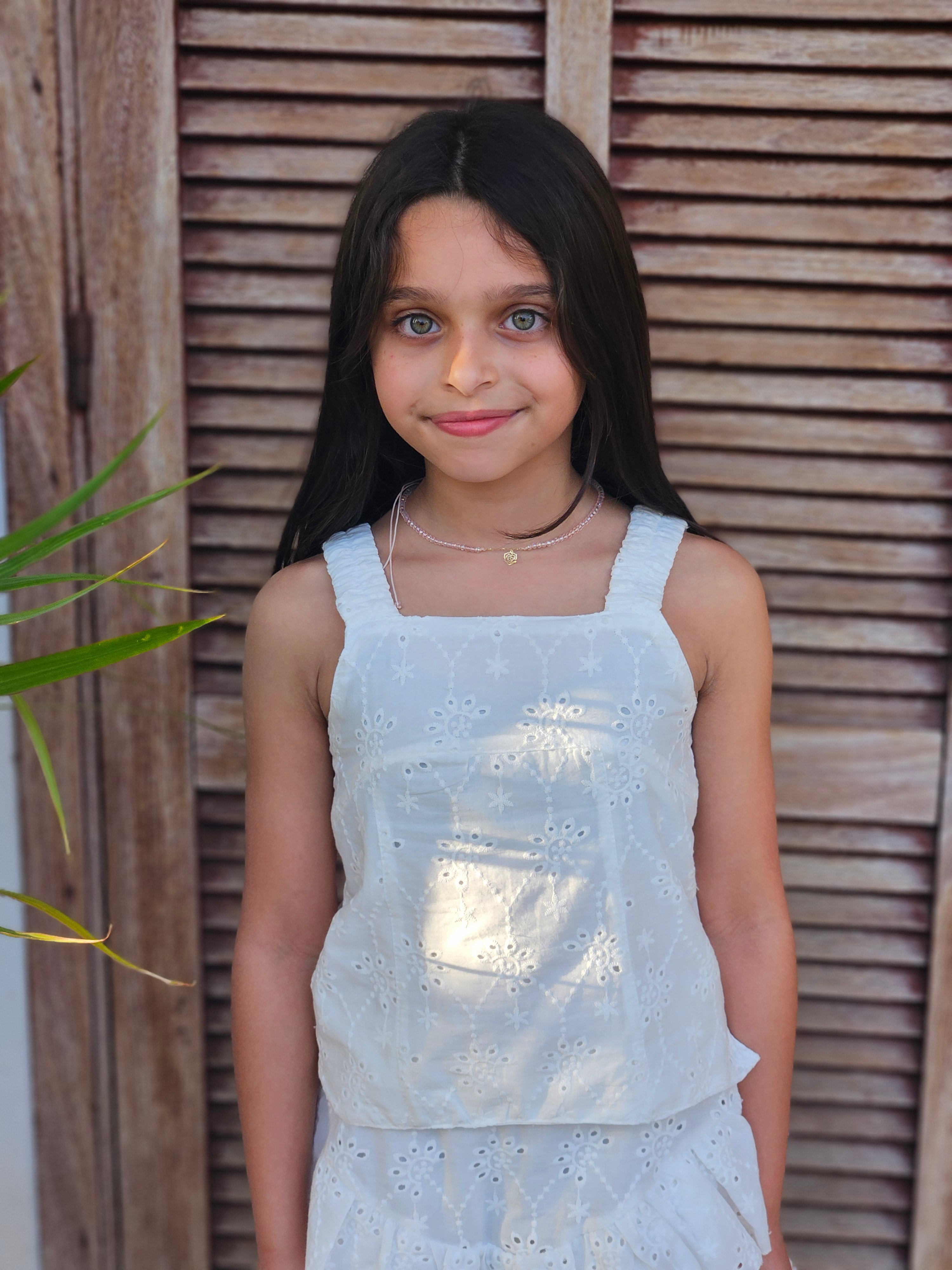 Broderie Anglaise Top - Girls