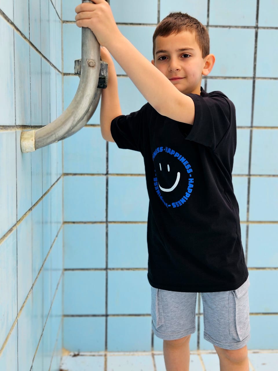 Smiley Printed T-shirt - Boys