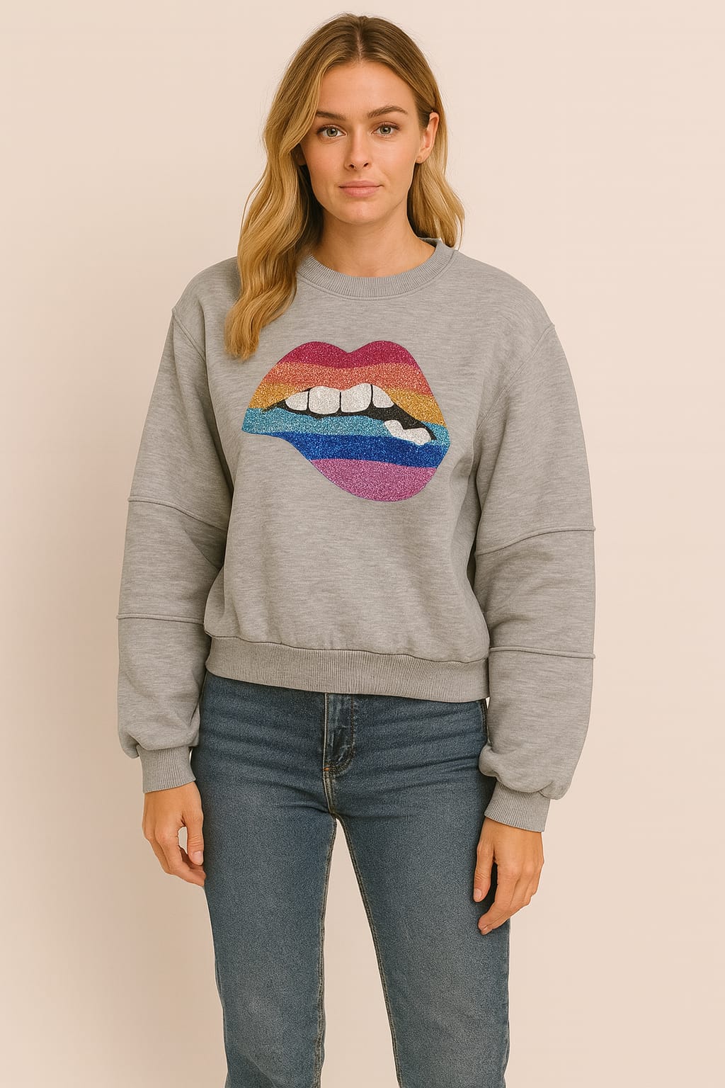 Lips Fleece Sweatshirt