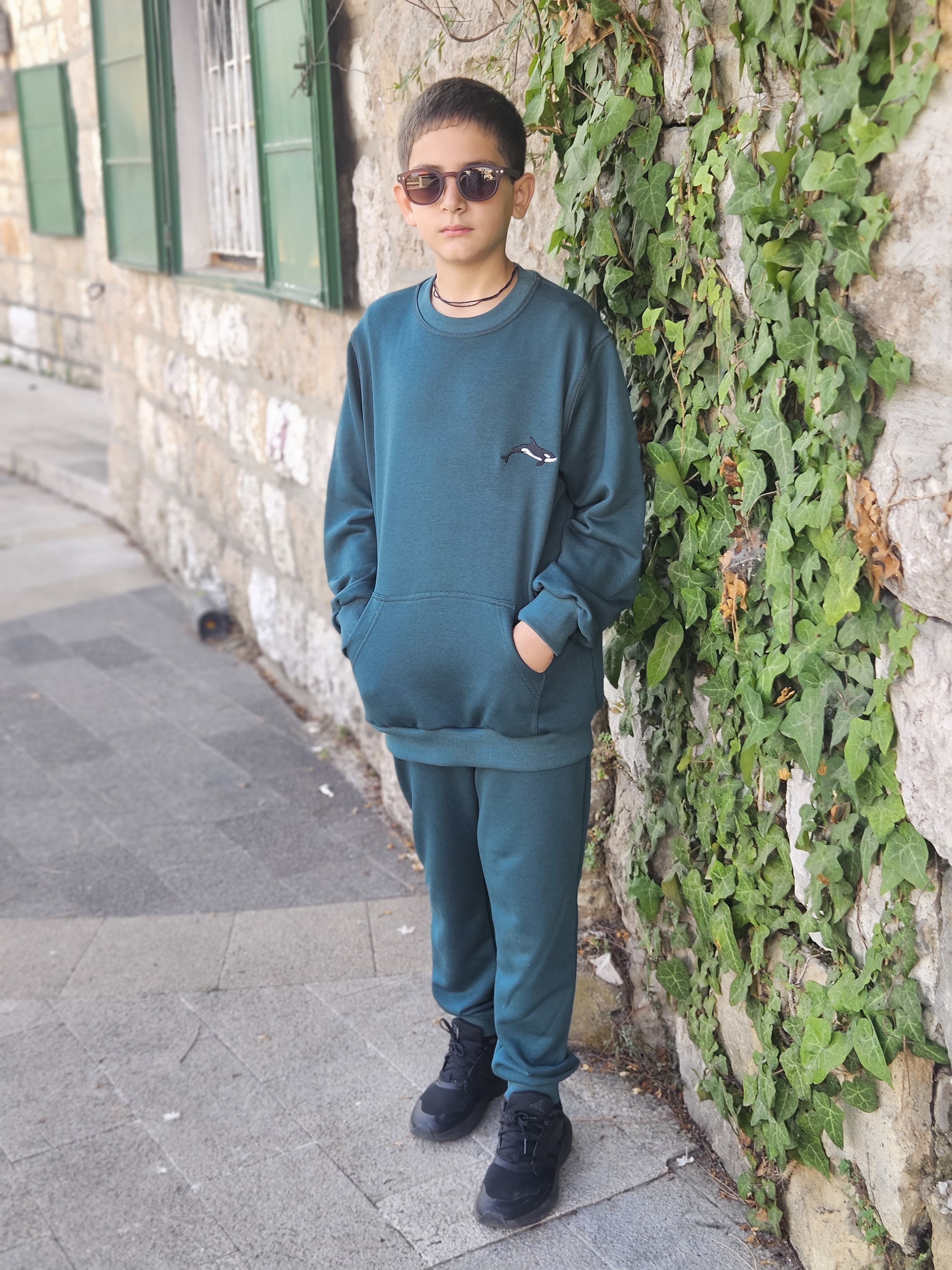 Whale Embroidered Sweatshirt