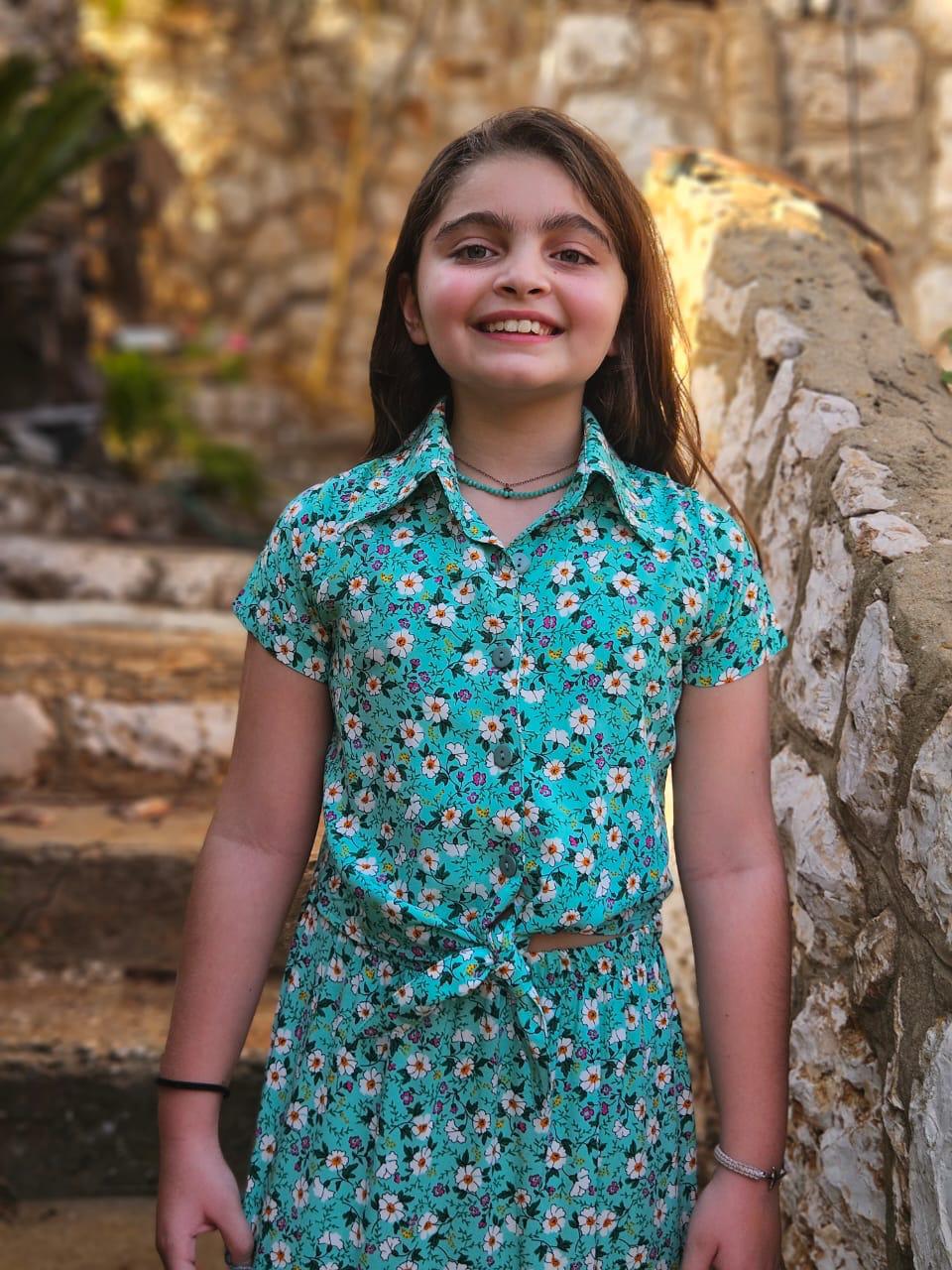 Viscose Floral Shirt - Girls