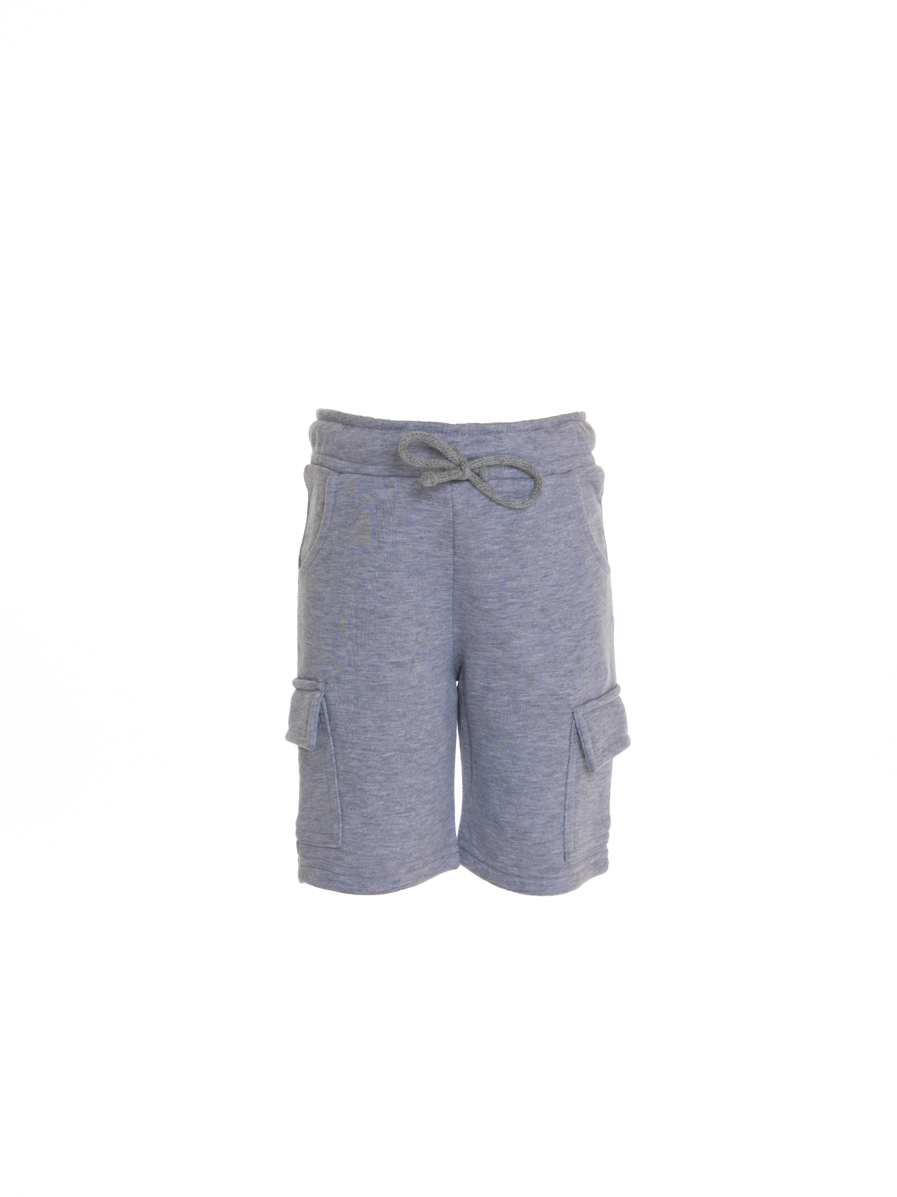 Cargo Pocket Track Short For Boys - Grey