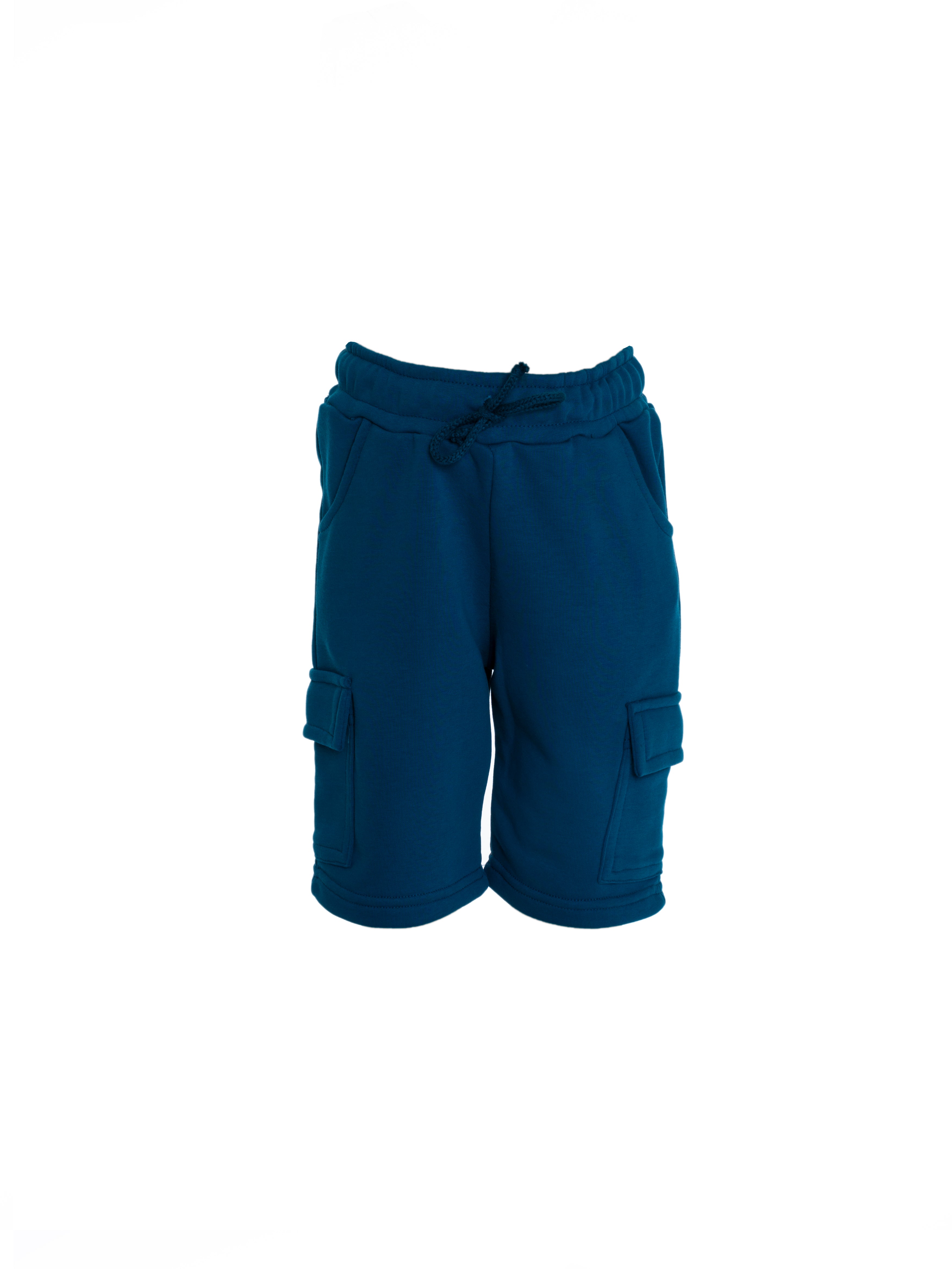 Cargo Pocket Track Short For Boys - Petrol