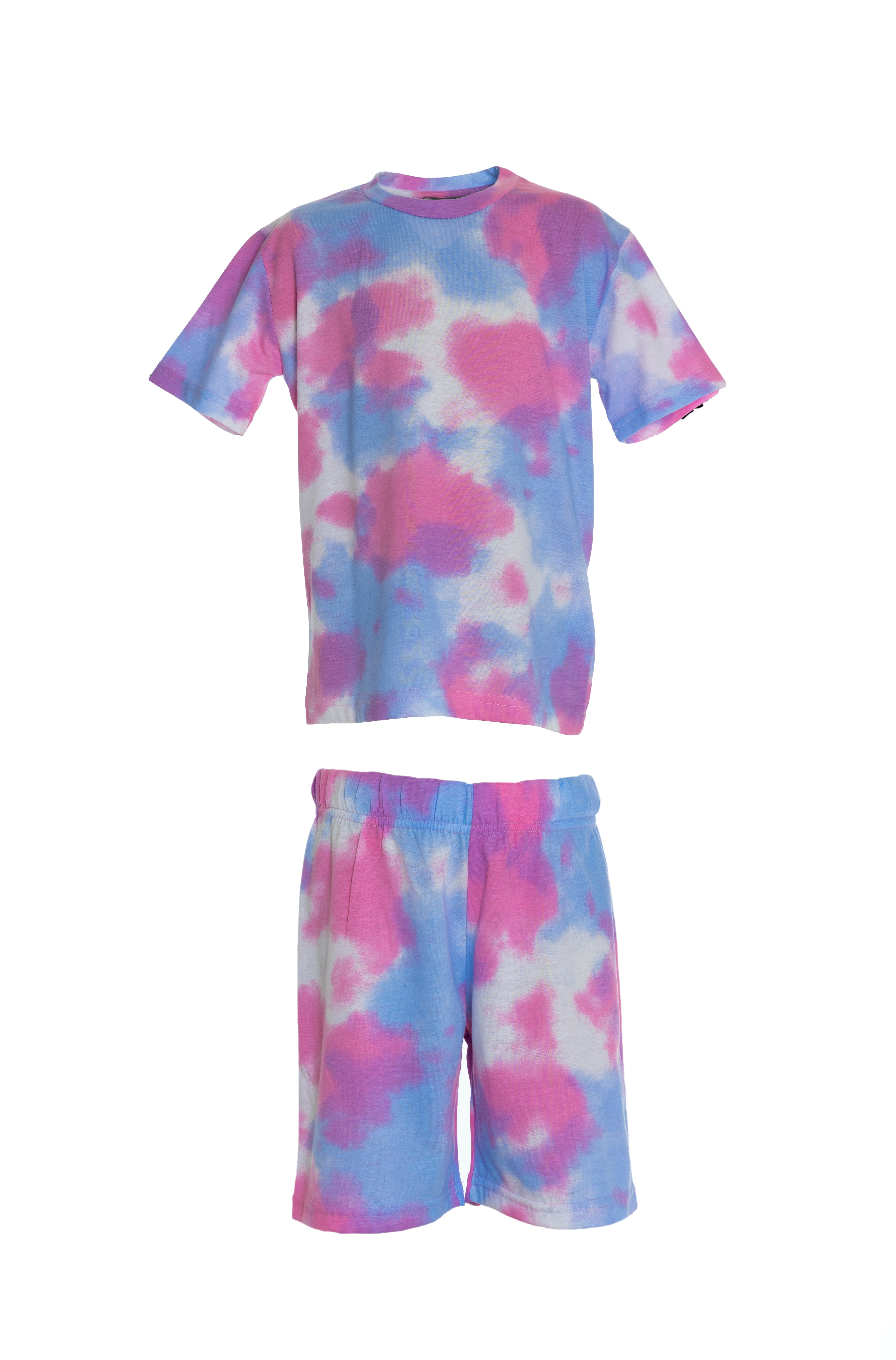 Tie Dye Pyjama Set For Women - Pink