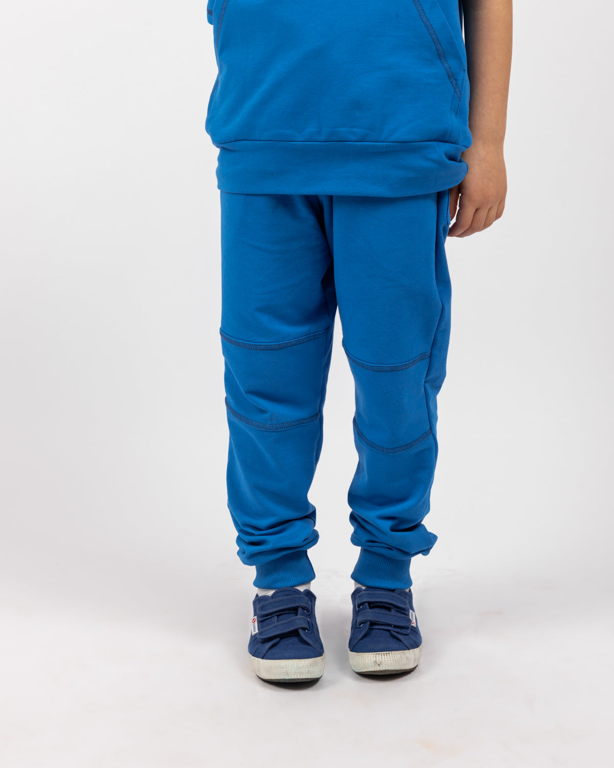Hooded Sweatshirt with Pockets For Boys - Blue