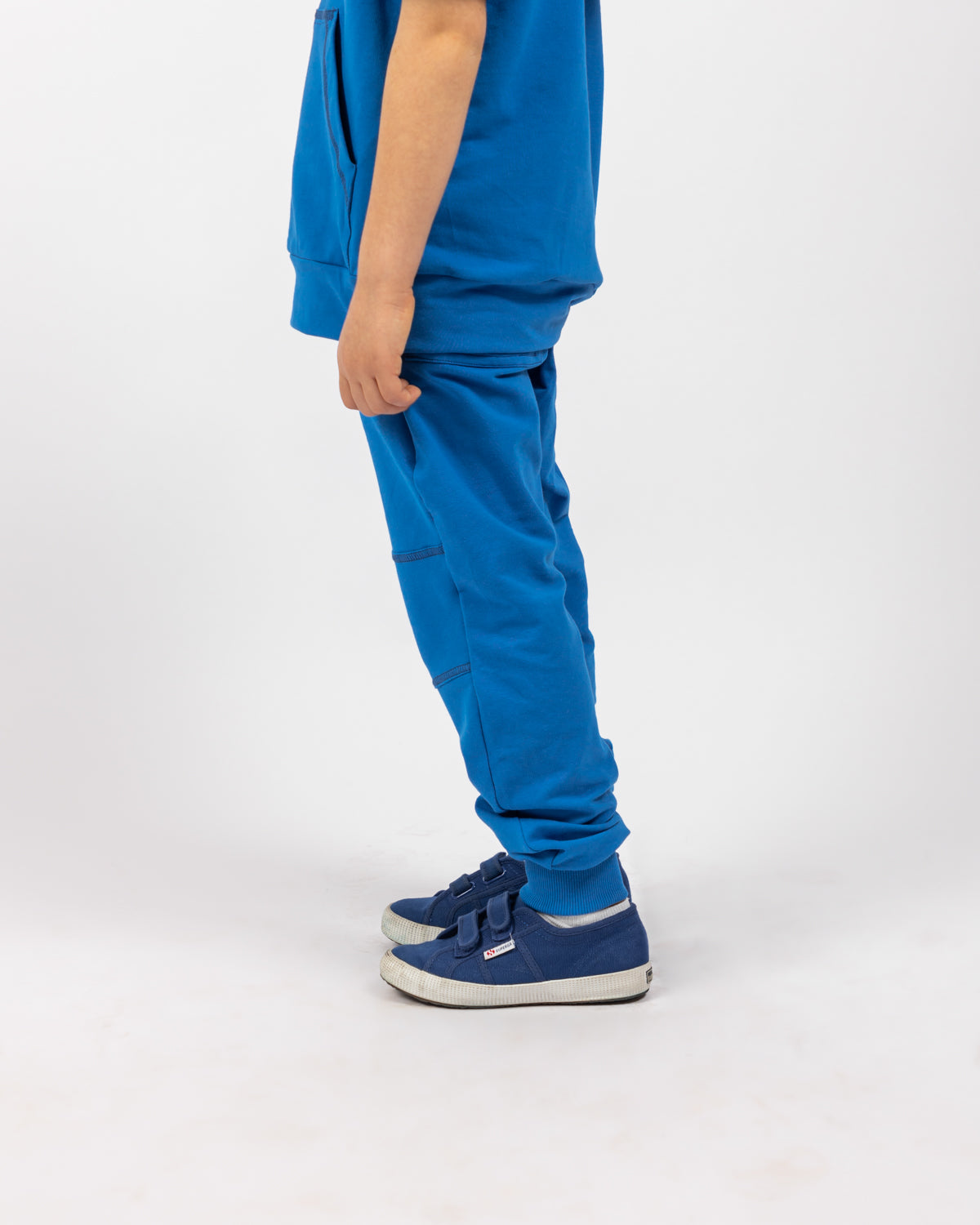 Hooded Sweatshirt with Pockets For Boys - Blue