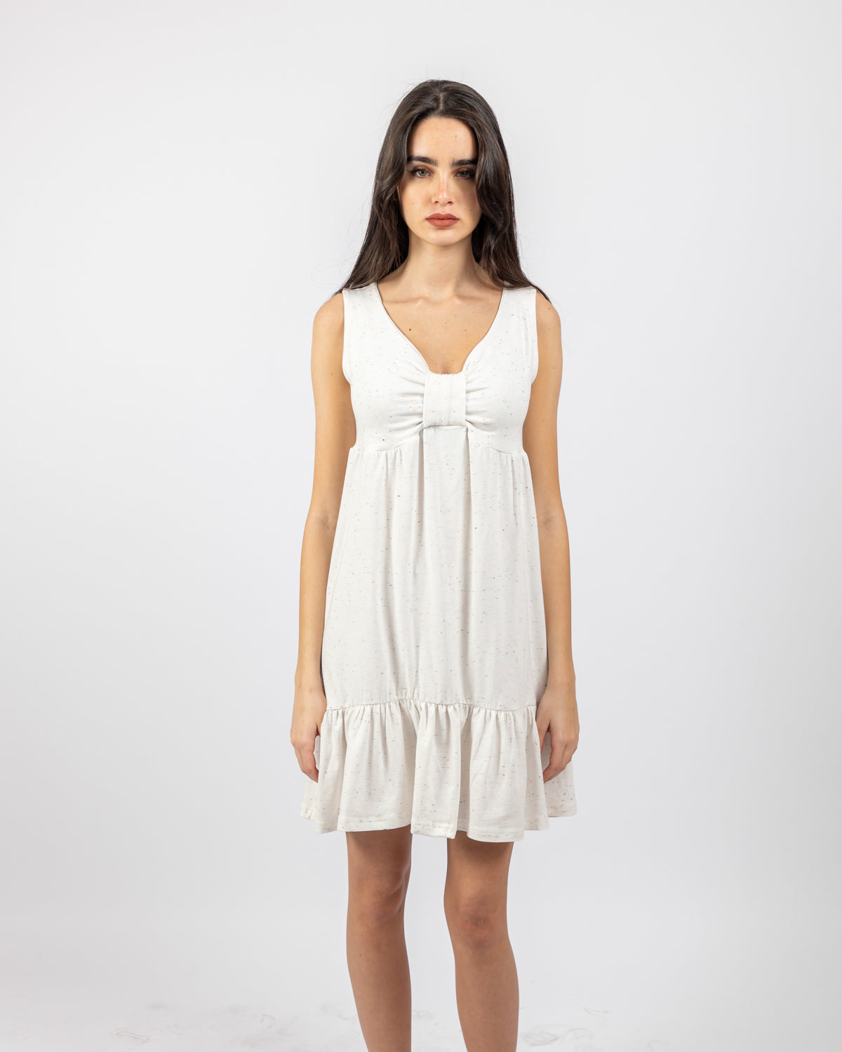 Sleeveless Dress For Women - White