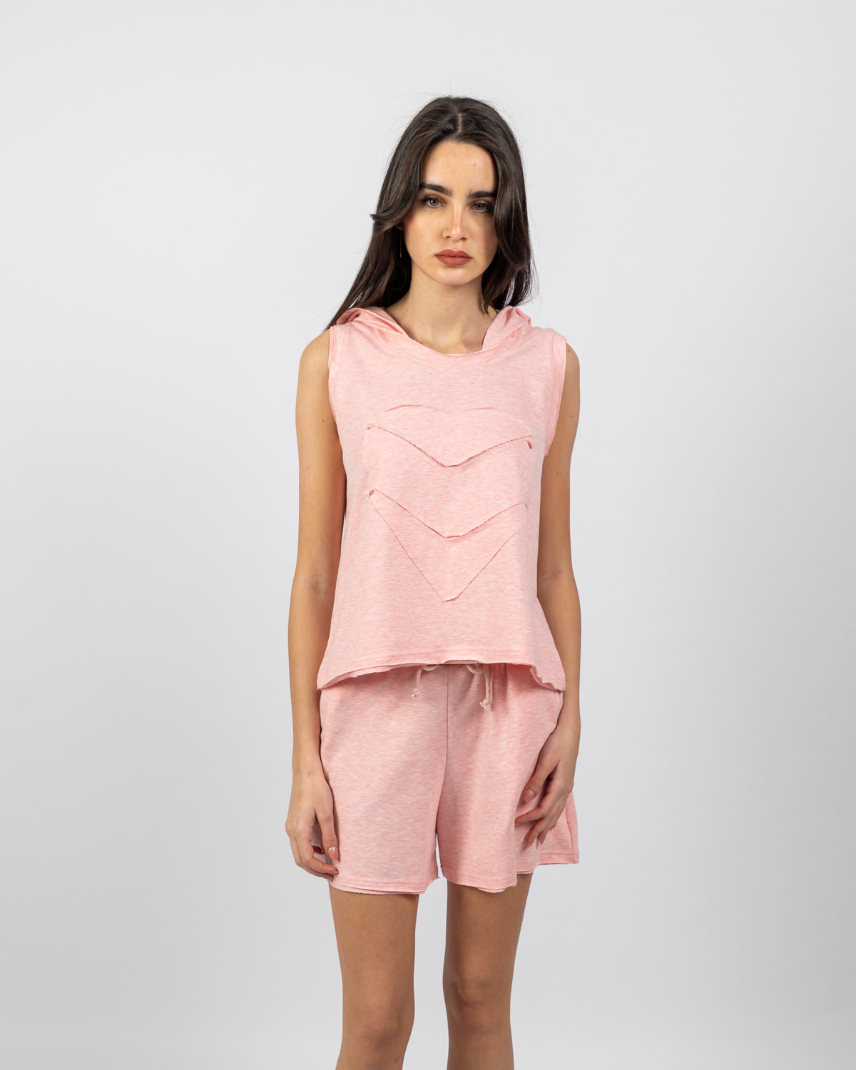 Top With Short Set For Women - Pink