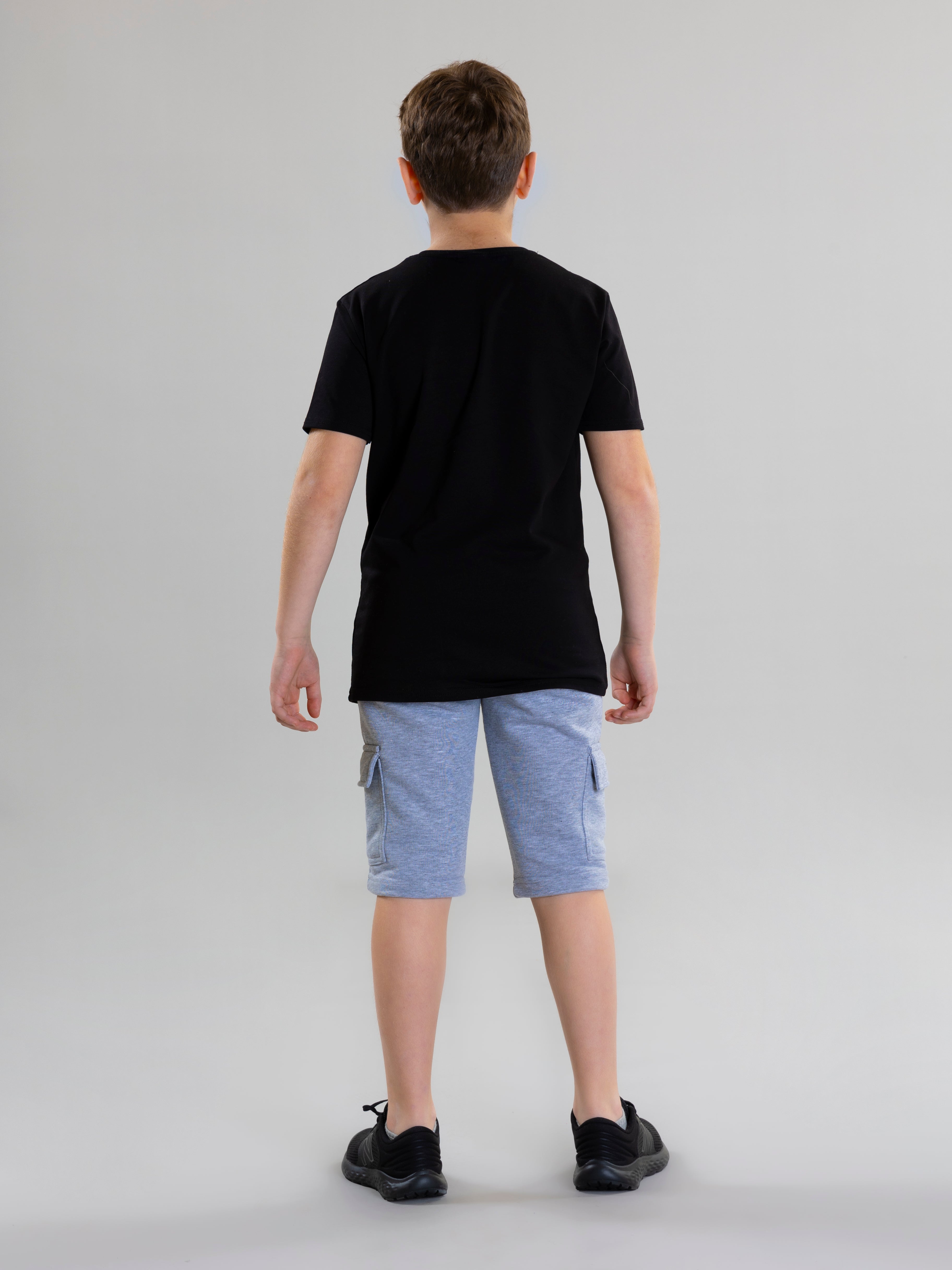 Guitar Embroidered For Boys T-Shirt - Black