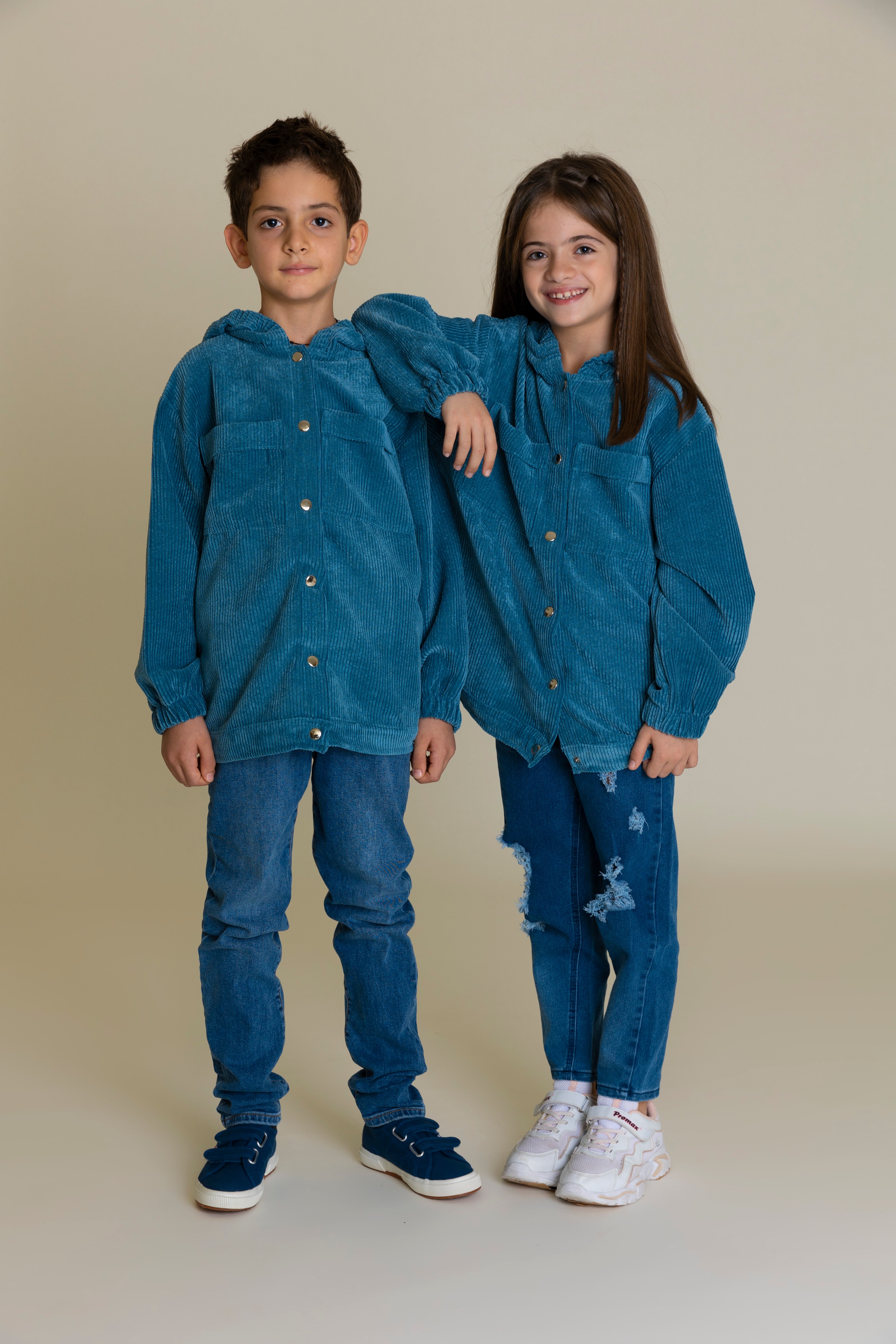 Oversized Jacket Unisex - Denim blue - Pear