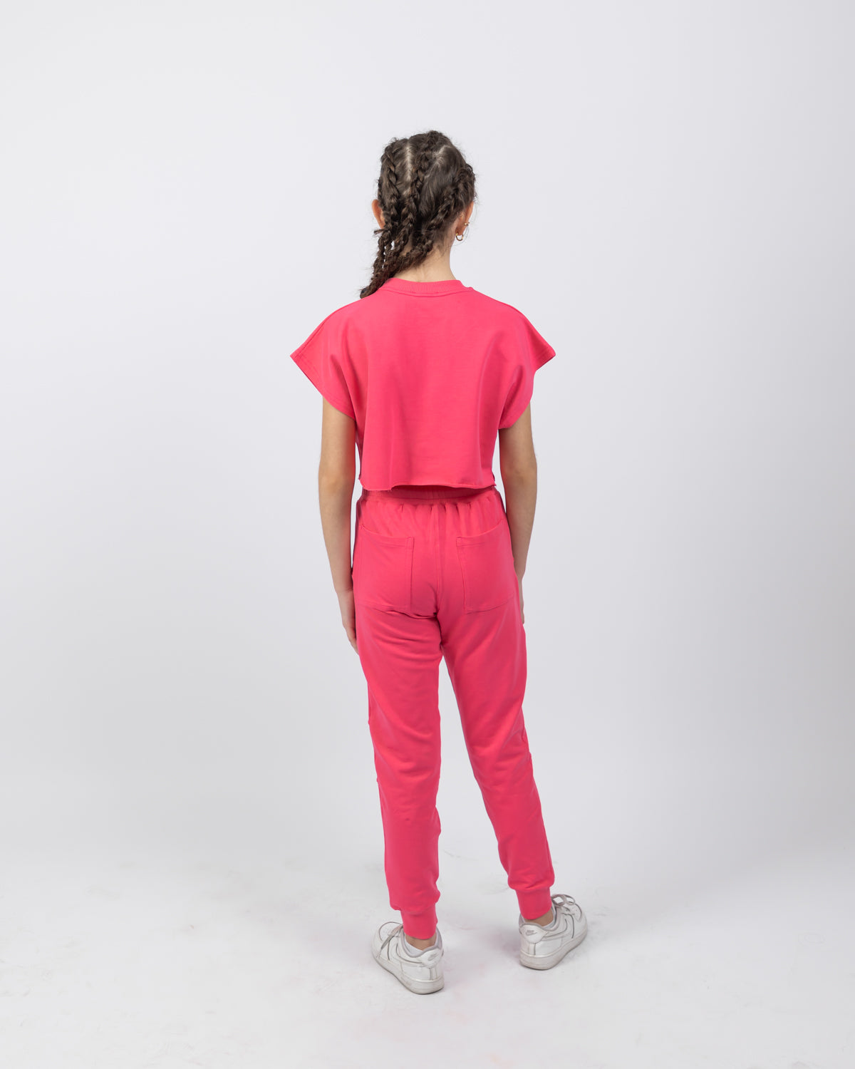 Sweat Pant For Girls - Fuchsia - Pear