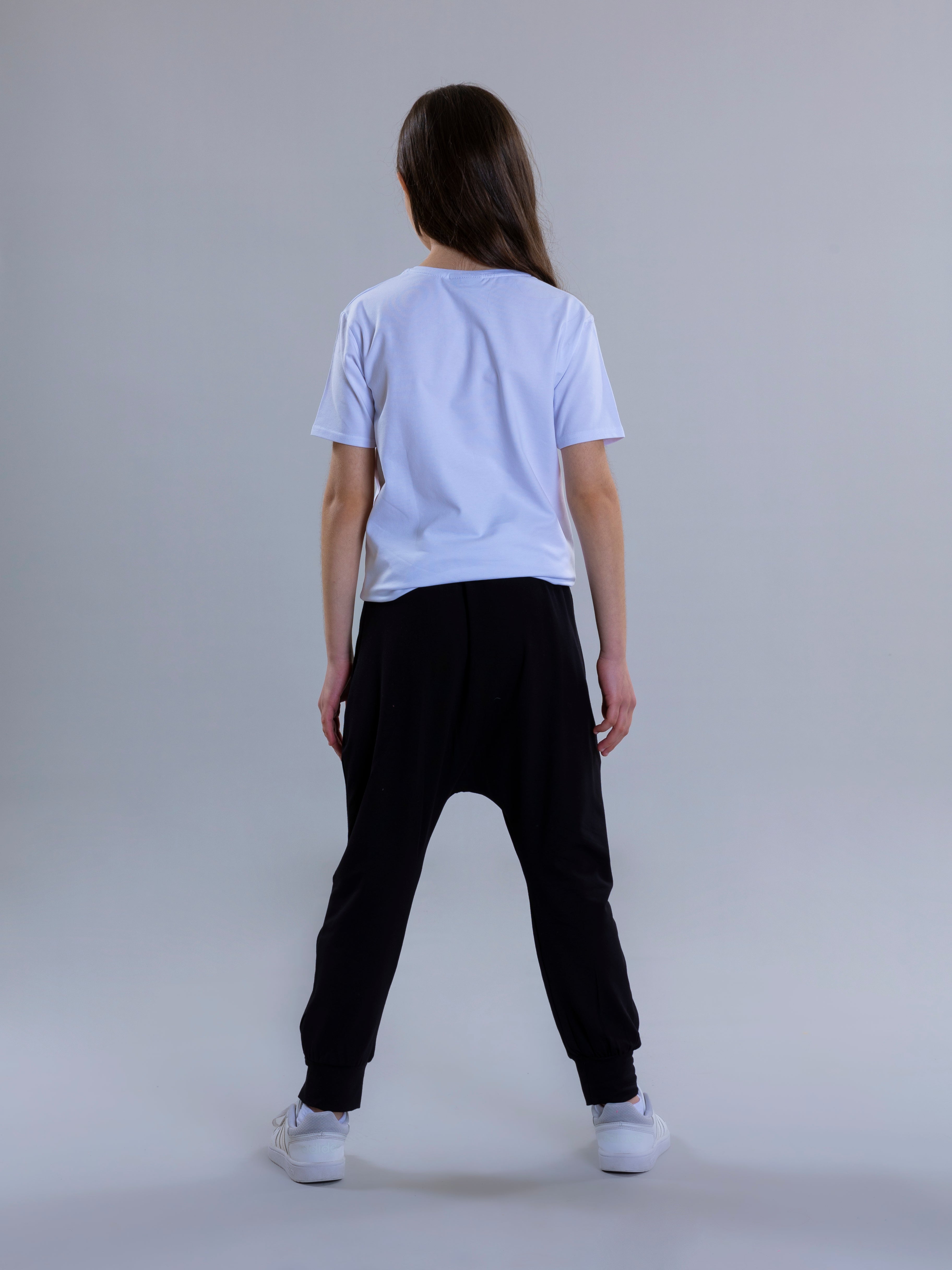 Harem Pants For Girls - Black - Pear