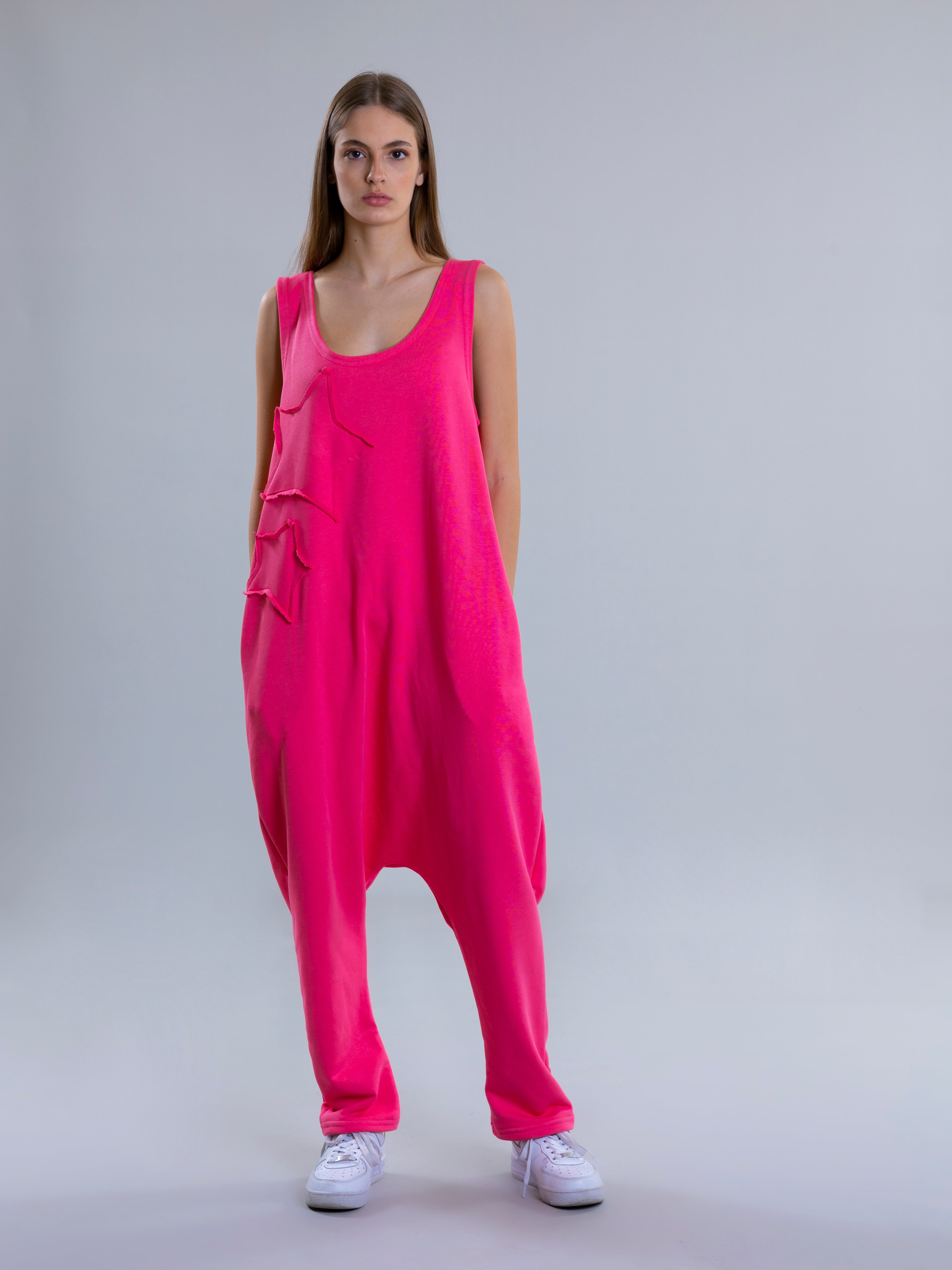 Star jumpsuit For Women - Fuchsia