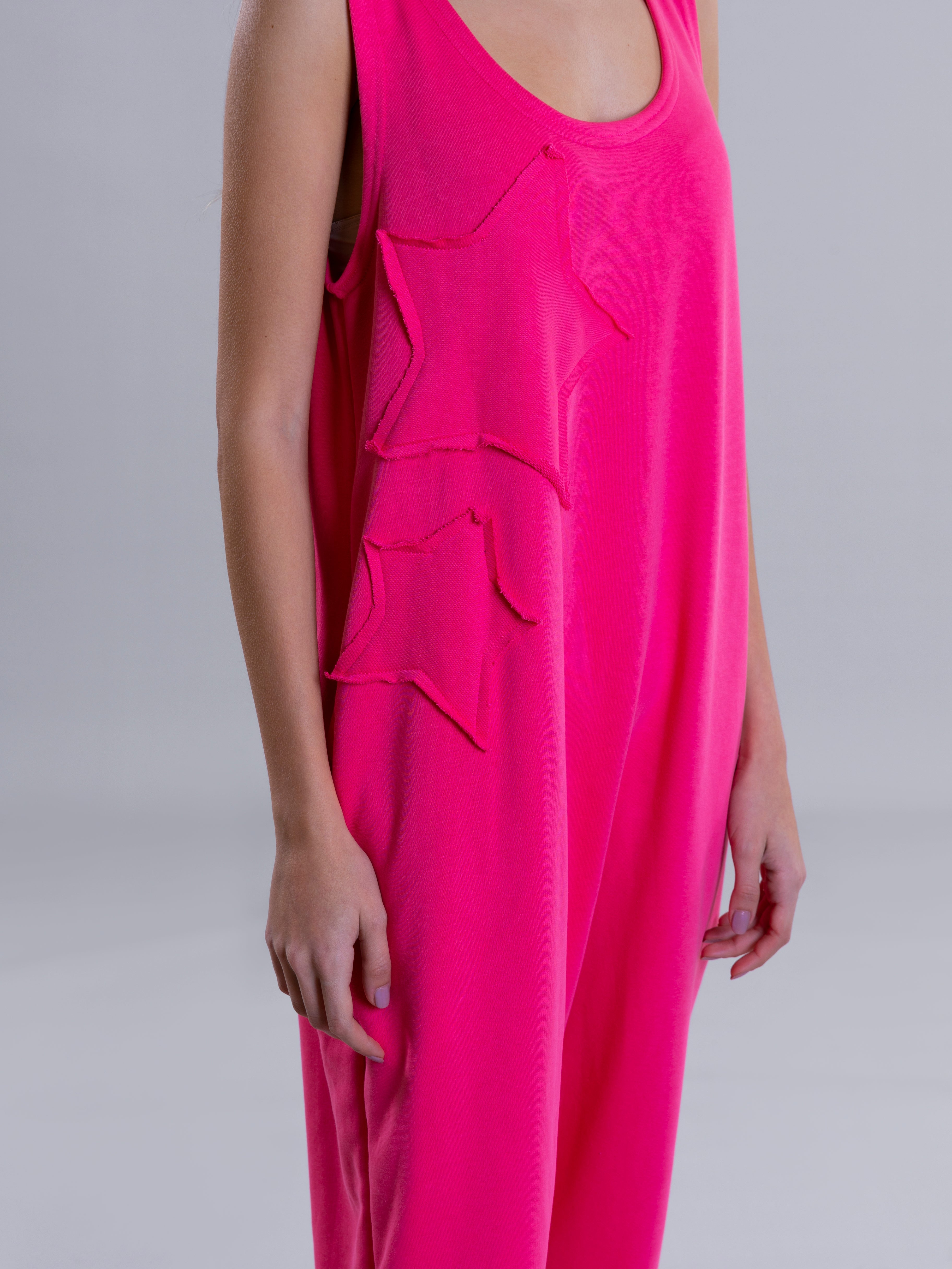 Star jumpsuit For Women - Fuchsia