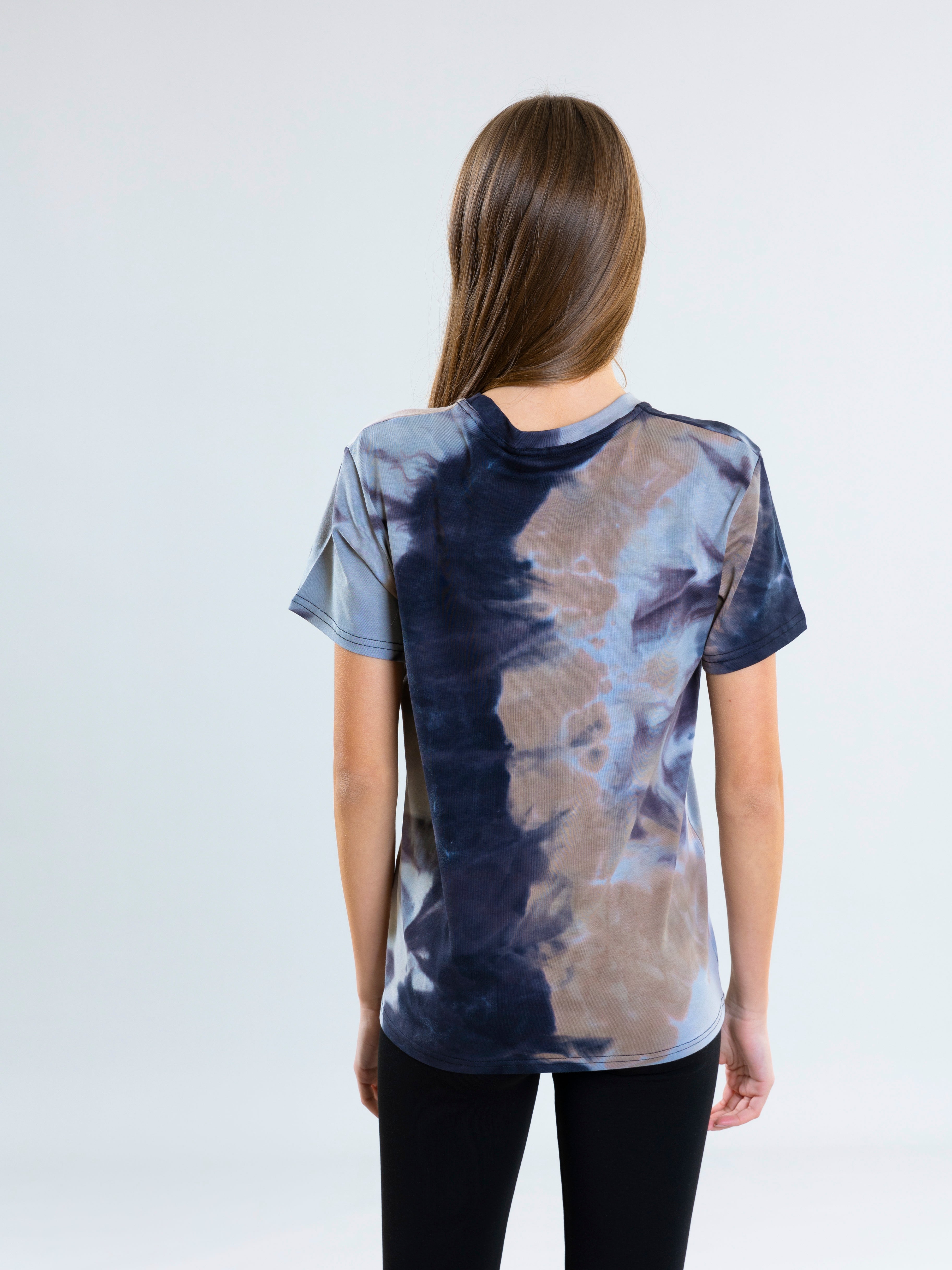 Tie Dye T-Shirt For Women - Dark Grey