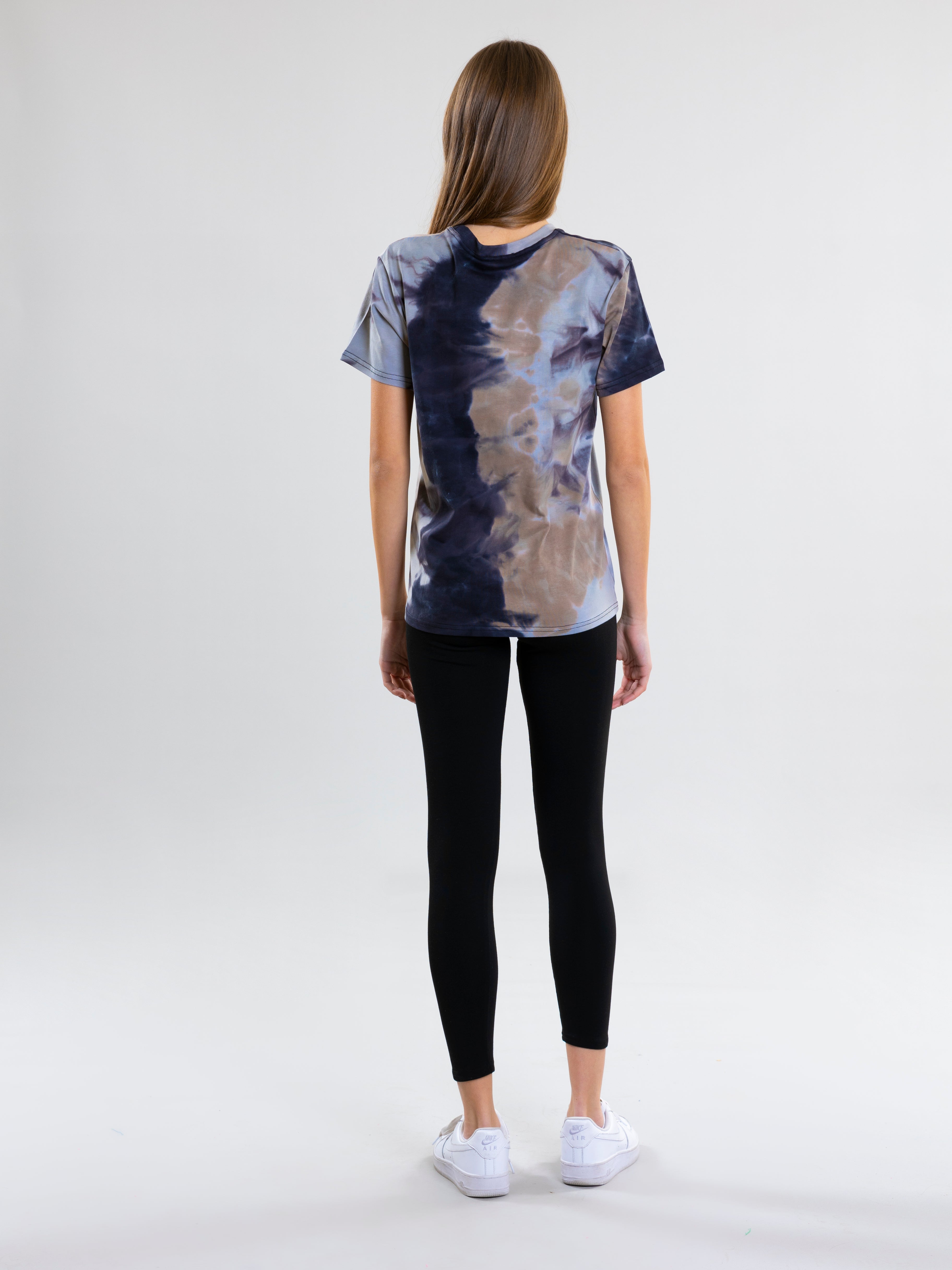 Tie Dye T-Shirt For Women - Dark Grey